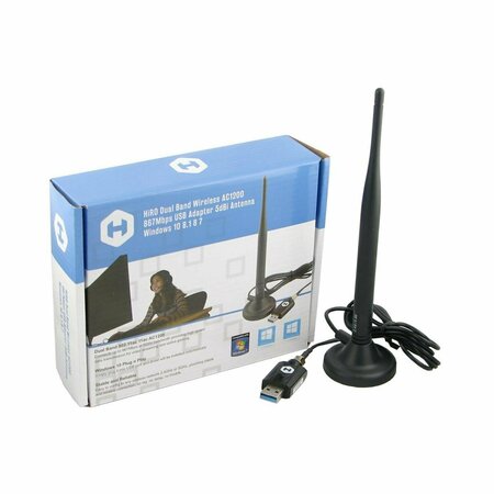 BLACK LIGHTNING AC1200 Dual-Band 802.11AC 5GHz 867Mbps WiFi USB Network Adapter BL3357964
